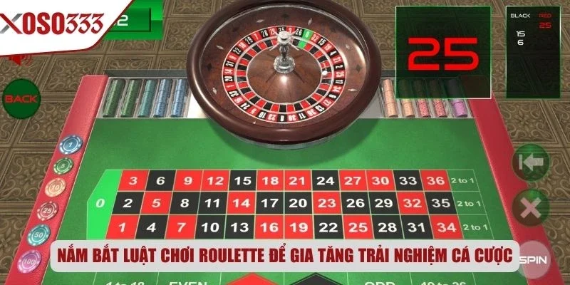 Nắm bắt luật chơi Roulette để gia tăng trải nghiệm cá cược